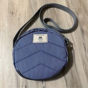 ORI London Paddington B Hickory Stripe Recycled Canvas Crossbody Bag
